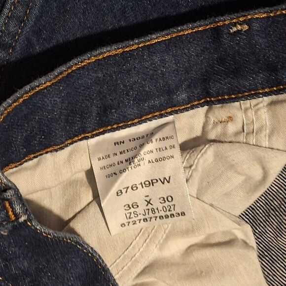 RUSTLER Jeans - Men 36x30 87619PW -  Blue Straight Leg - Picture 6 of 9